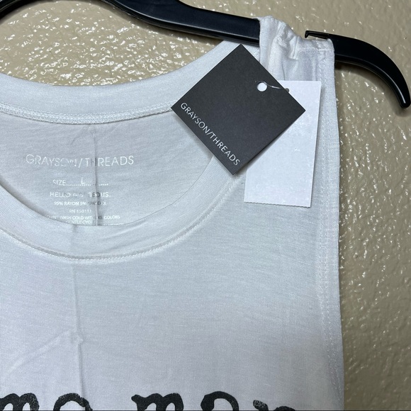 Grayson Threads "same man new plan " Sleeveless Muscle Tee Sleeveless Size Large - Picture 5 of 7
